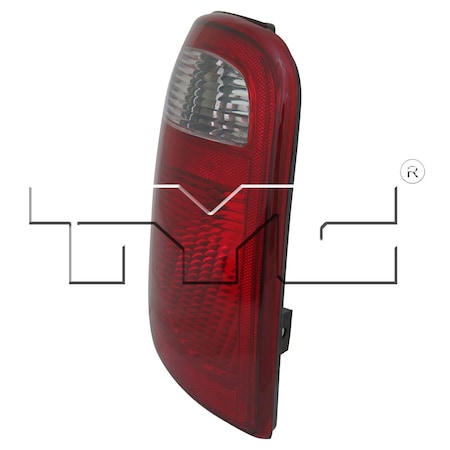 Tyc Tyc Capa Certified Tail Light Assembly, 11-6028-01-9 11-6028-01-9